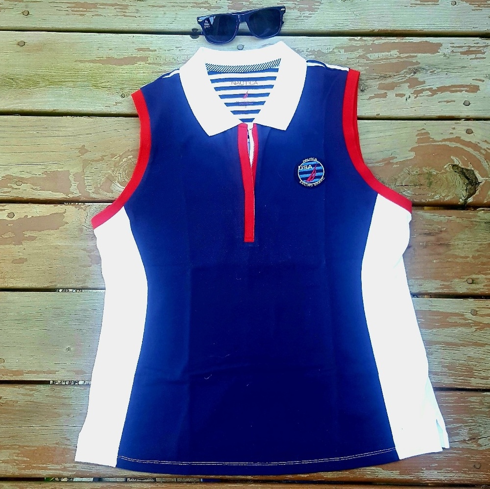 NWOT Nautica Sailing Navy Tank Top
